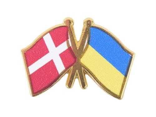 PIN venskabsflag Danmark/Ukraine
