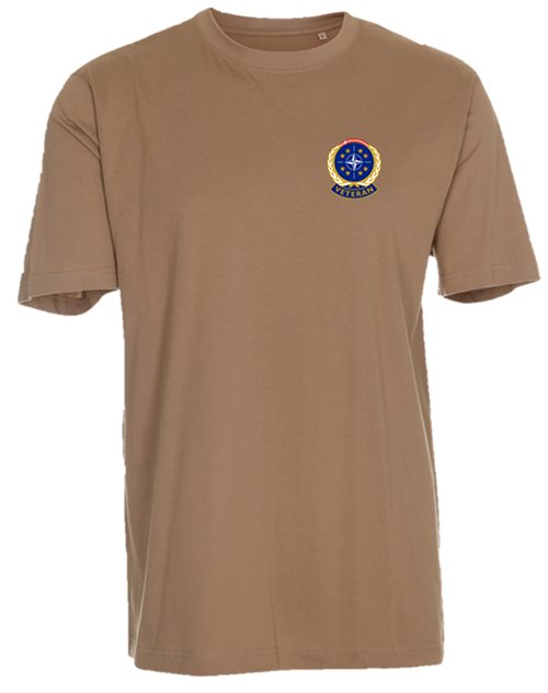 T-shirt khaki med Veteranmærke