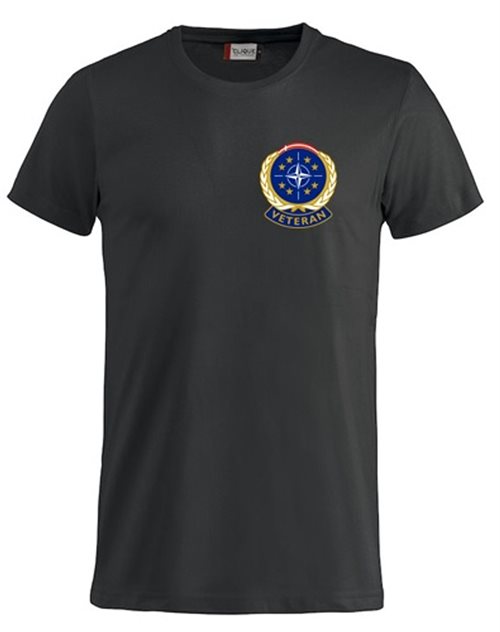 T-shirt med Veteranlogo, sort
